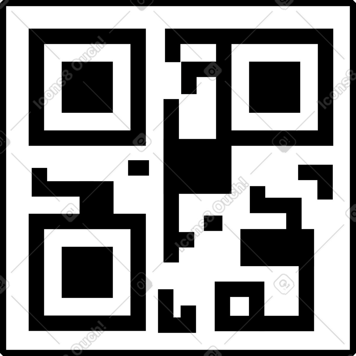 Иллюстрация Qr код в стиле Memphis — скачать в форматах PNG, SVG