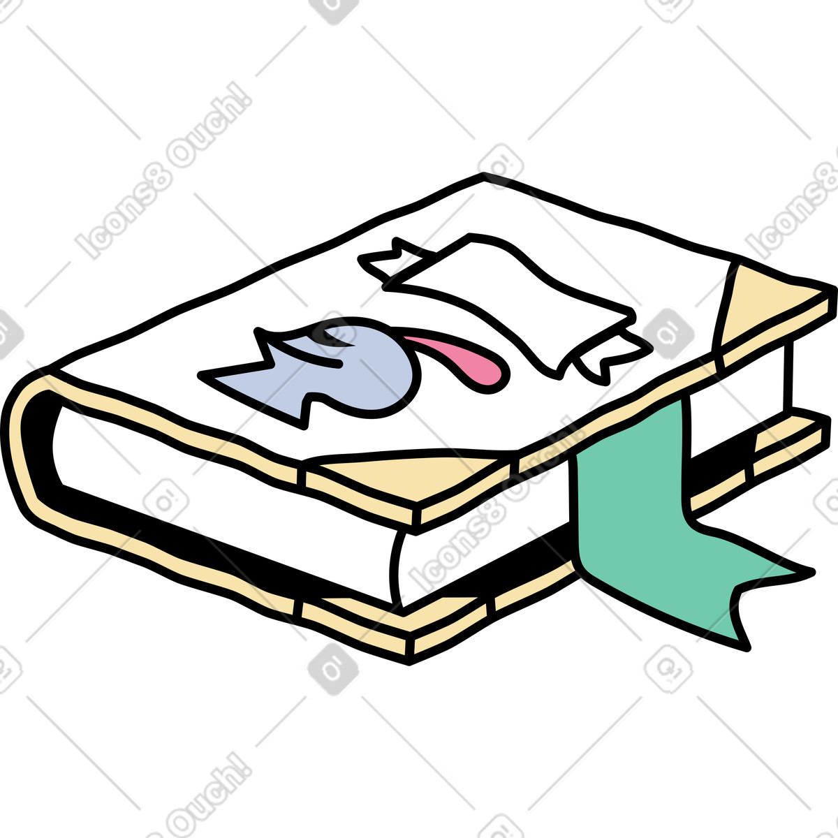 Ilustração de Adereços para os livros em no estilo Notes baixar em PNG, SVG