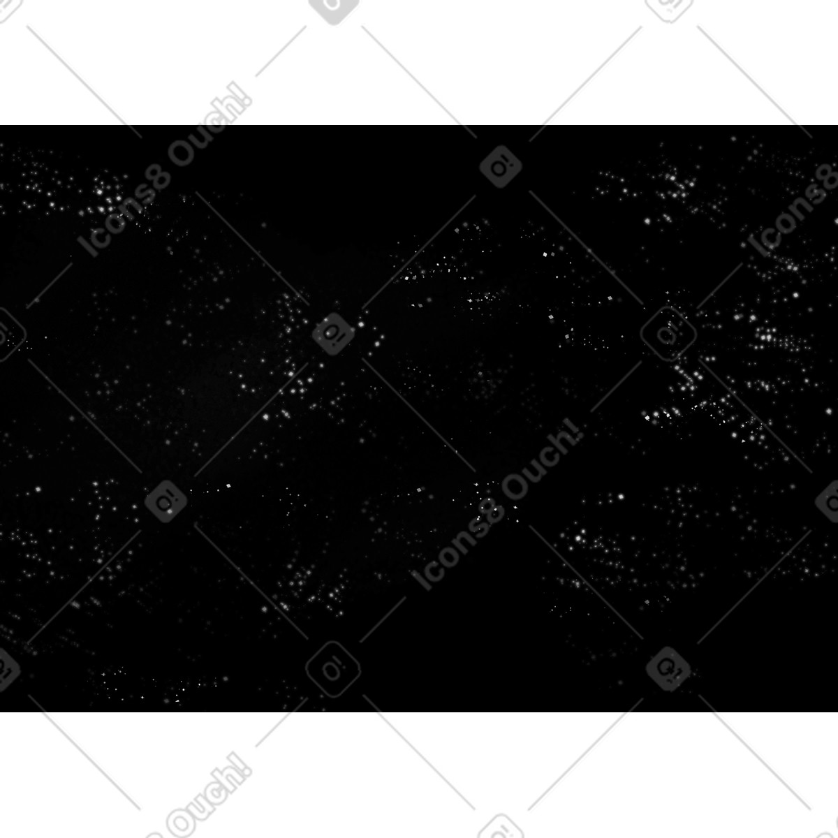 Starry sky background illustration in Doodle style download in PNG, SVG
