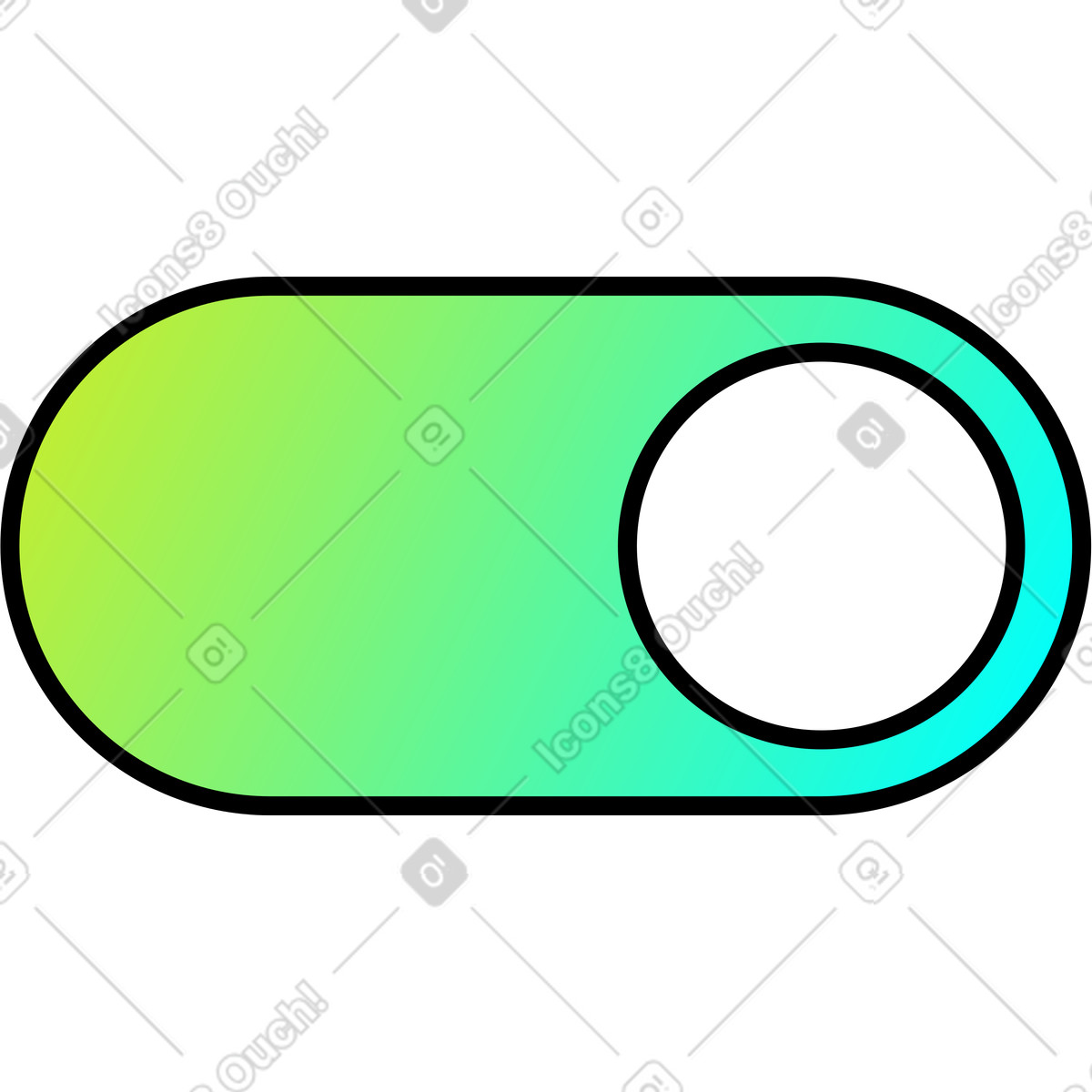 Toggle illustration in Memphis style download in PNG, SVG