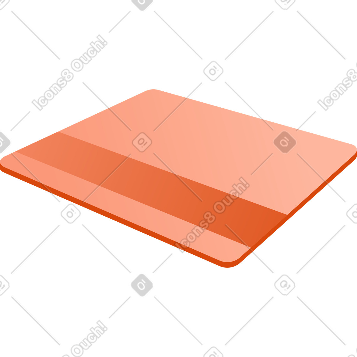 Bankkarte-Illustration im Orange-Stil als Download in PNG, SVG