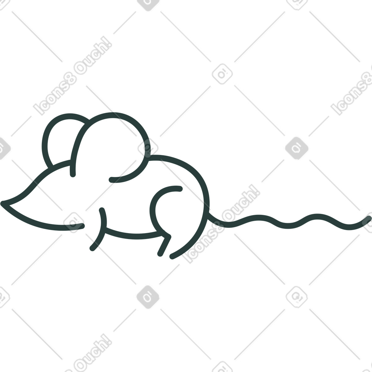 下载 Macaroni 风格的 老鼠 插画，支持 PNG、SVG 格式