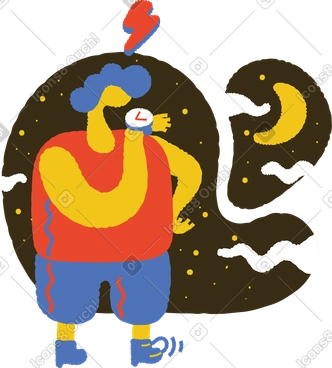 Man is waiting for someone PNG, SVG