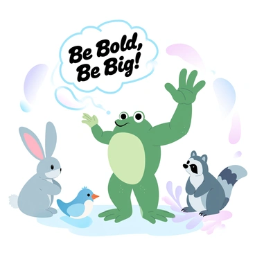 Grenouille qui veut se faire aussi grosse que b uf