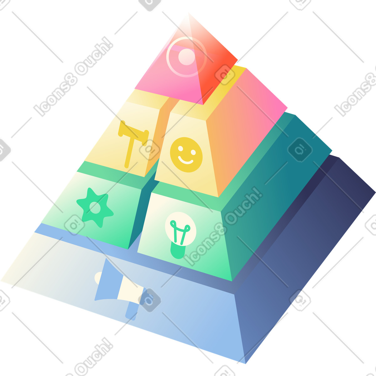 Keller's brand equity model illustration in Beam style download in PNG, SVG