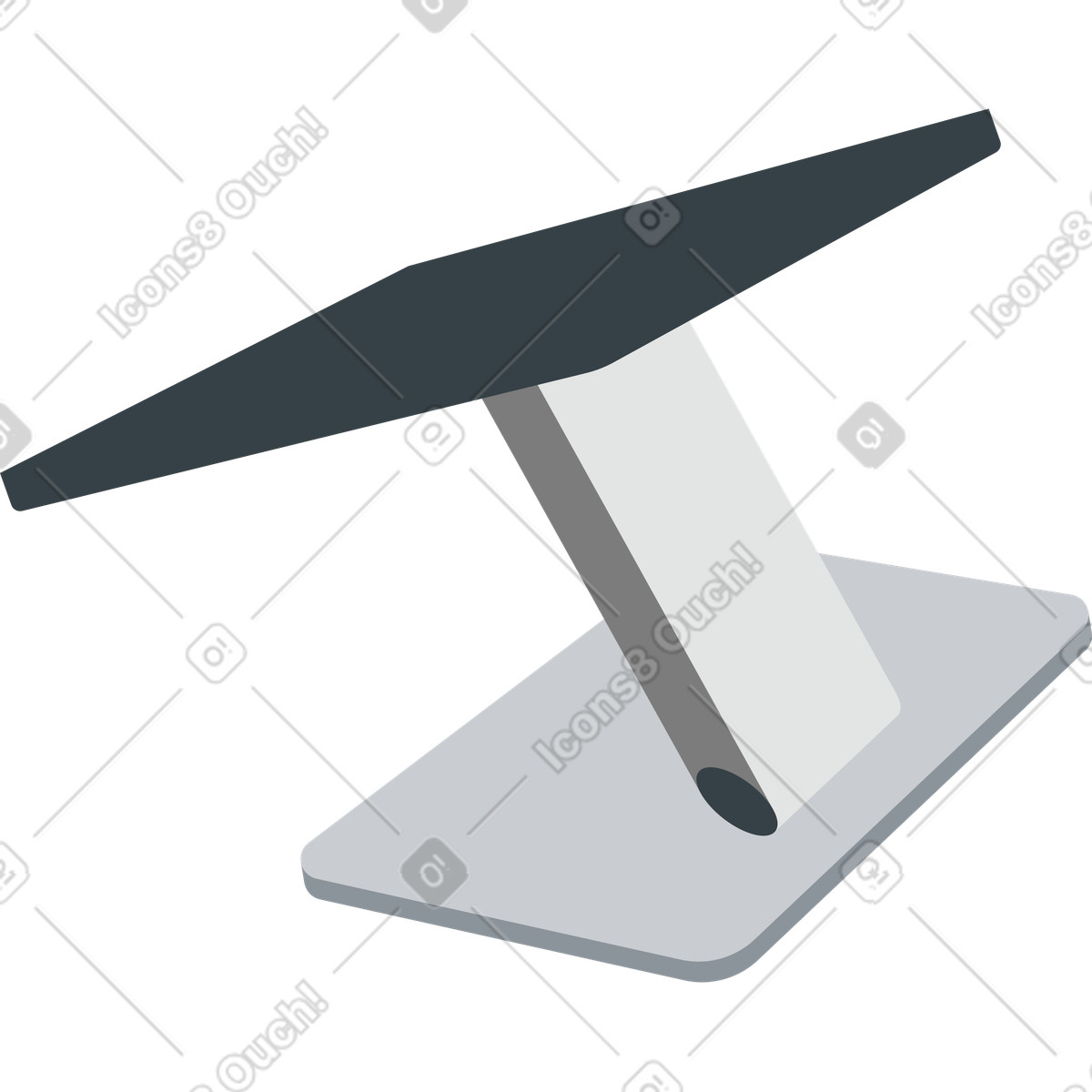 Stare per un laptop illustrazione in stile Active scarica in PNG, SVG