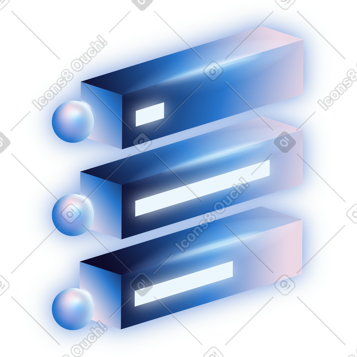 Tasks with progress indicators illustration in Dimension style download in PNG, SVG