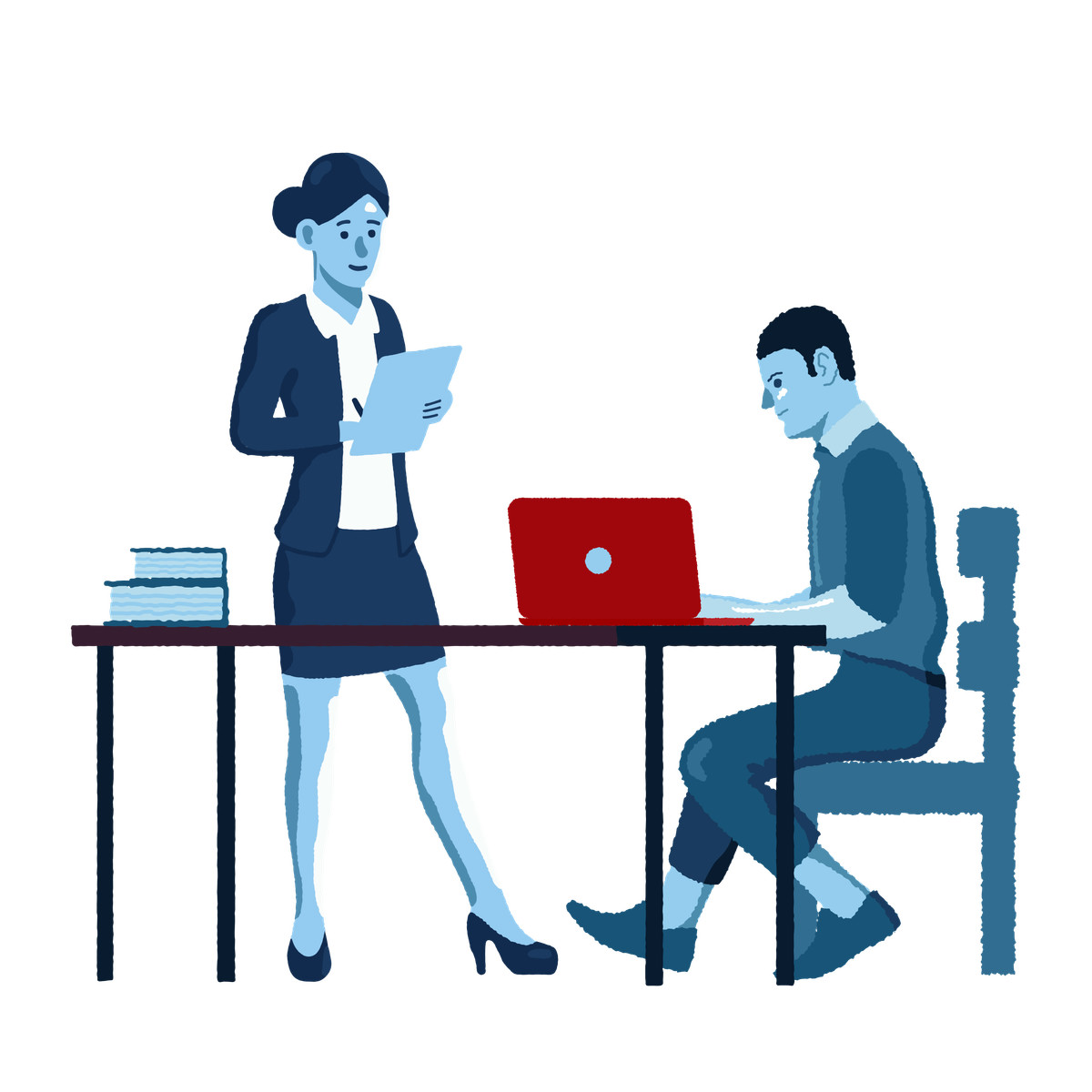 Time-management illustration in PNG, SVG