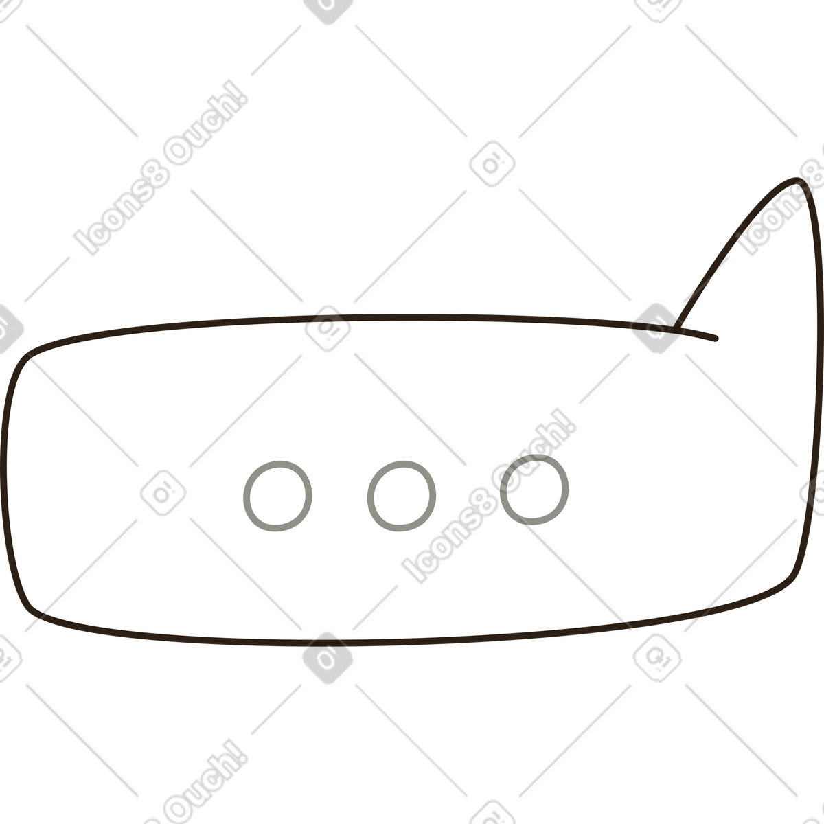 下载 Plain 风格的 打字对话泡泡 插画，支持 PNG、SVG 格式
