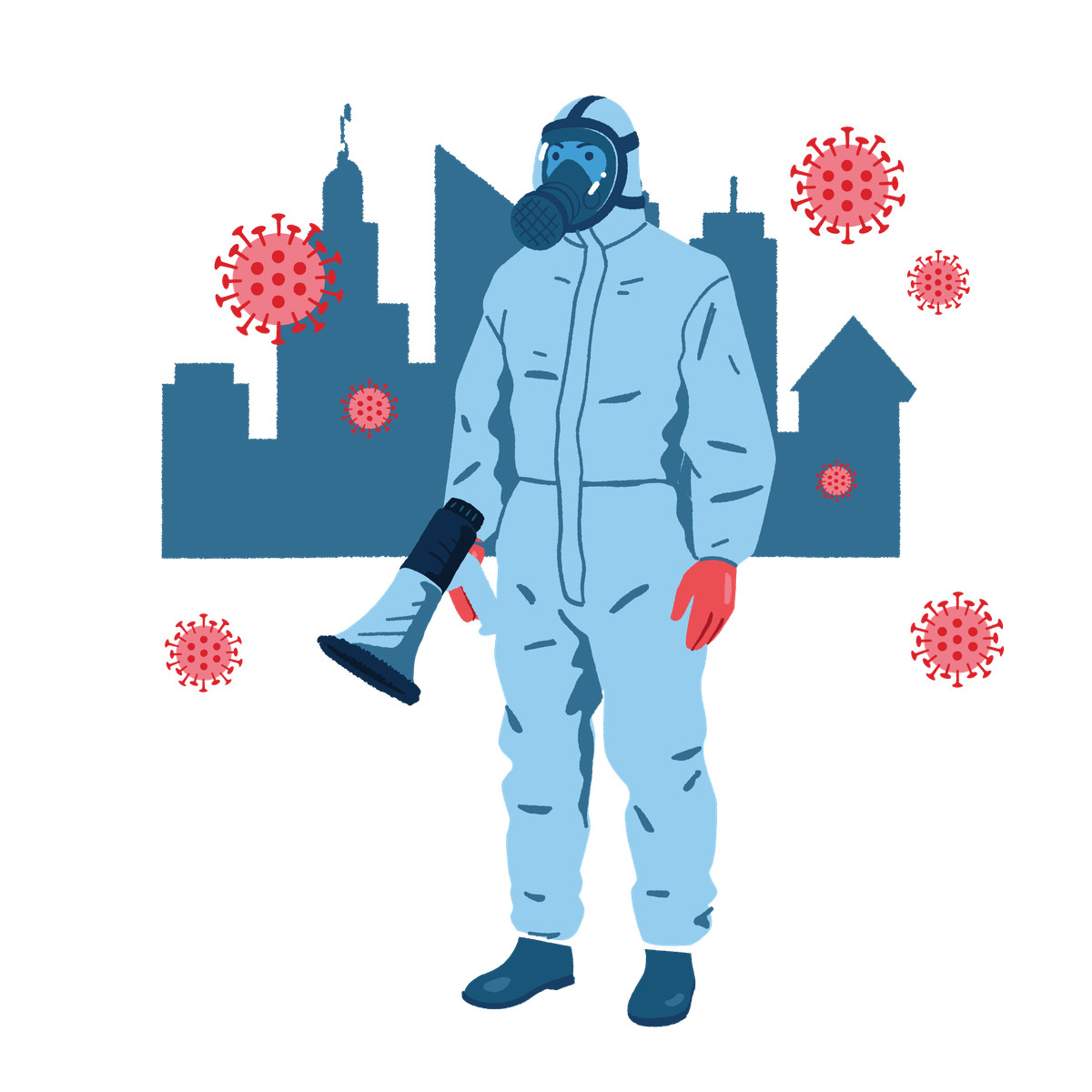 Ilustración Please stay isolated en estilo Cherry a descargar en PNG y SVG