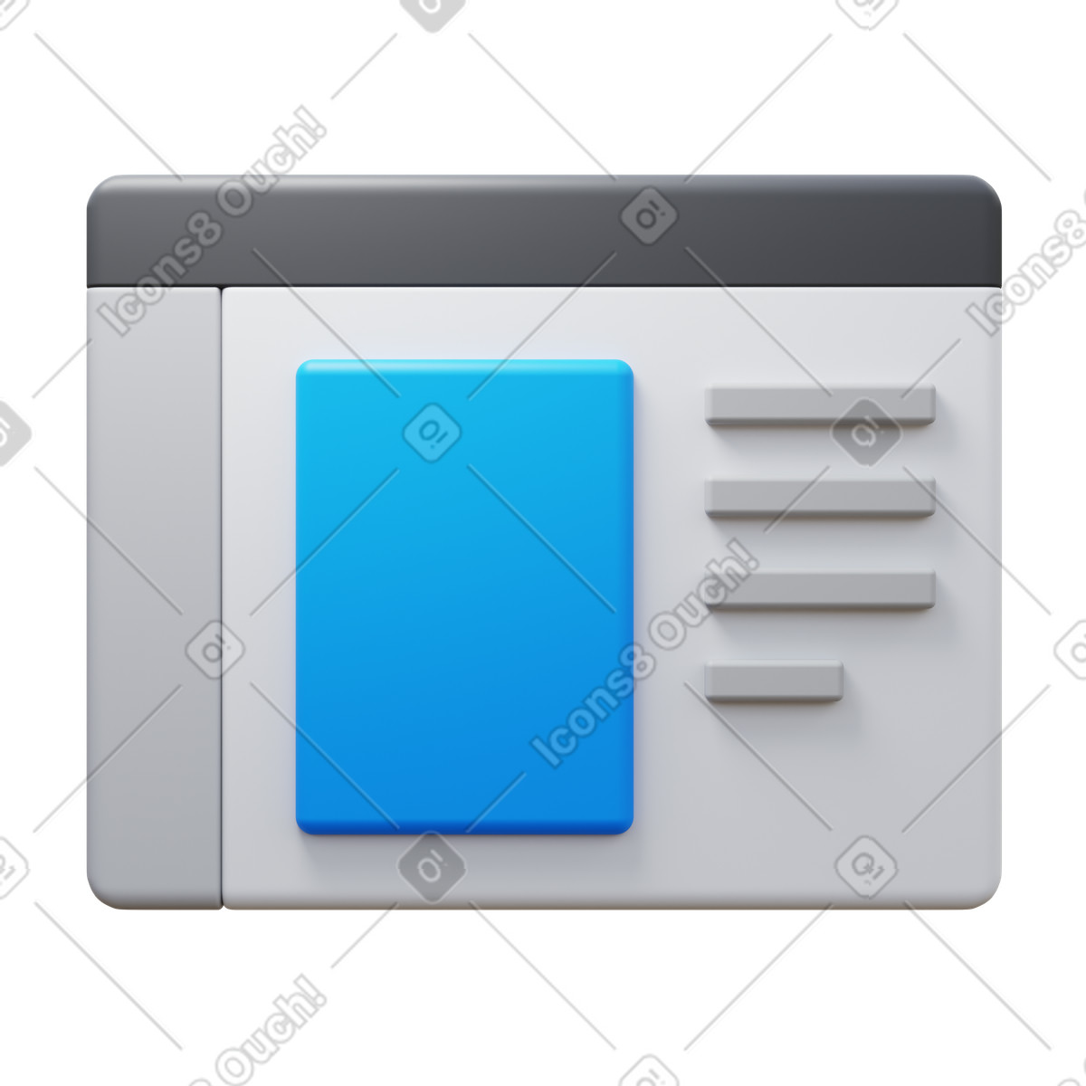 Application illustration in 3D Fluency style download in PNG, SVG