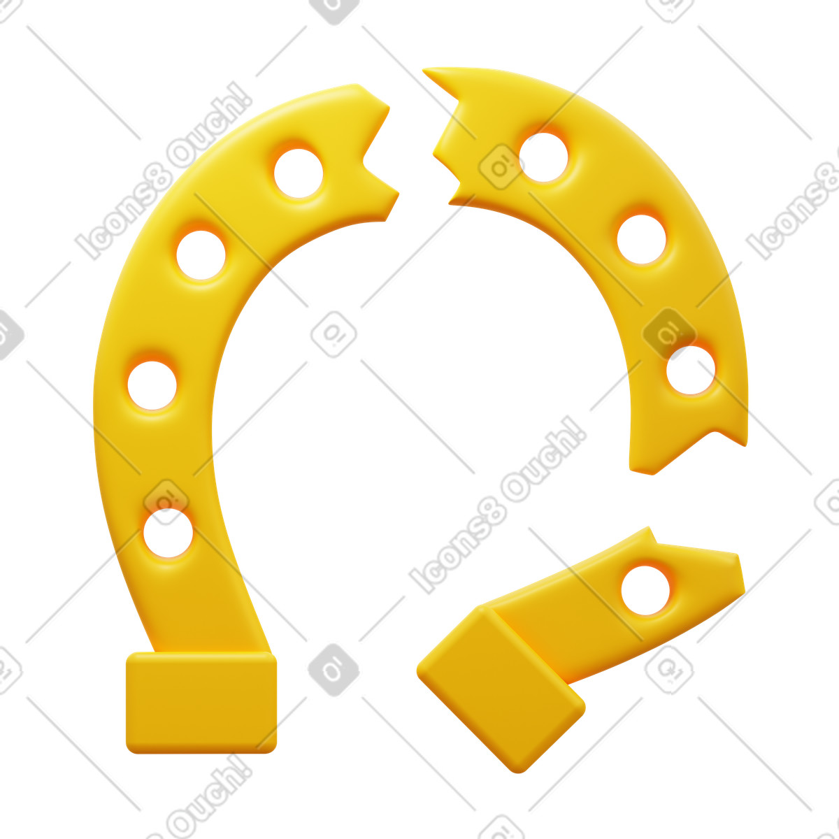 3D Fluency スタイルの Unlucky のイラストをPNG、SVG形式でダウンロード