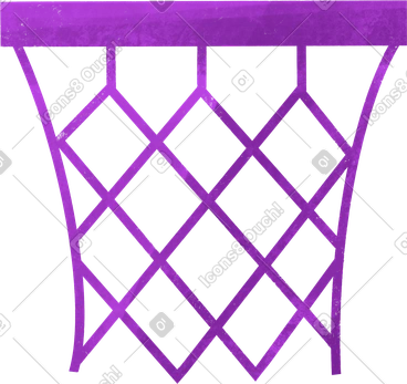 Purple basketball net PNG, SVG