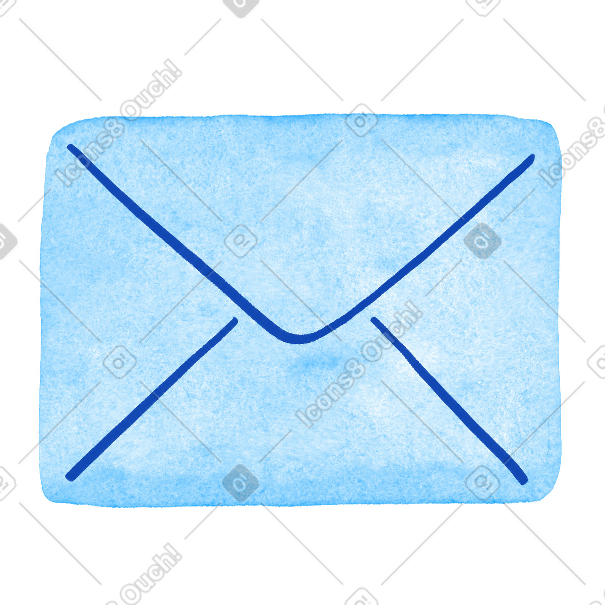 Illustration Envelope mail icon symbolizing email message notification and communication dans le style Tint à télécharger aux formats PNG, SVG