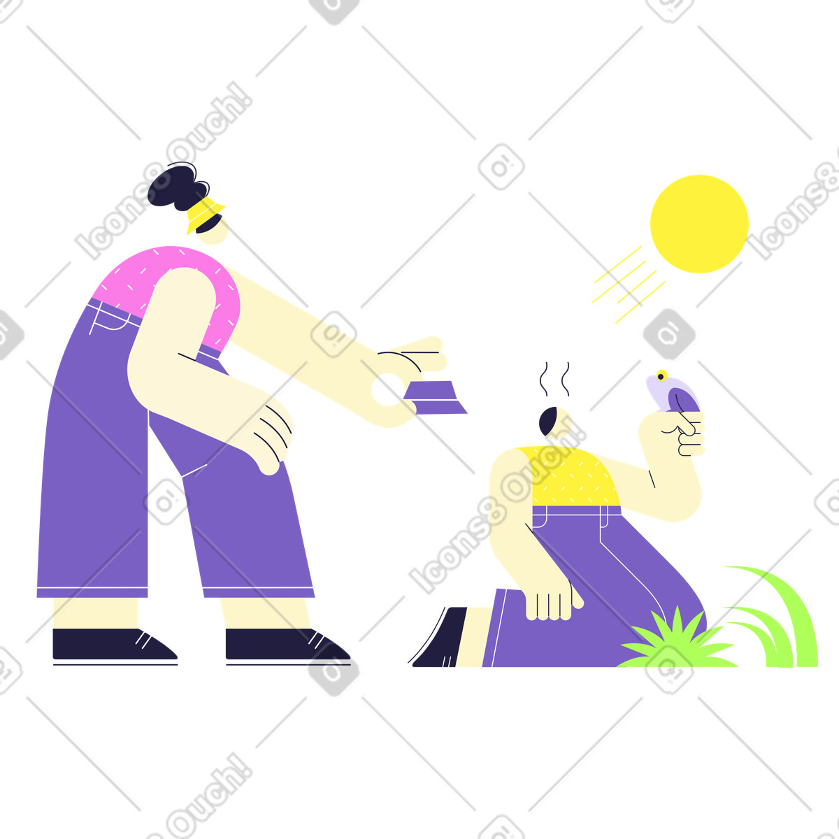 Ilustração de Cuidado da mamãe em no estilo Mellow para baixar em PNG, SVG