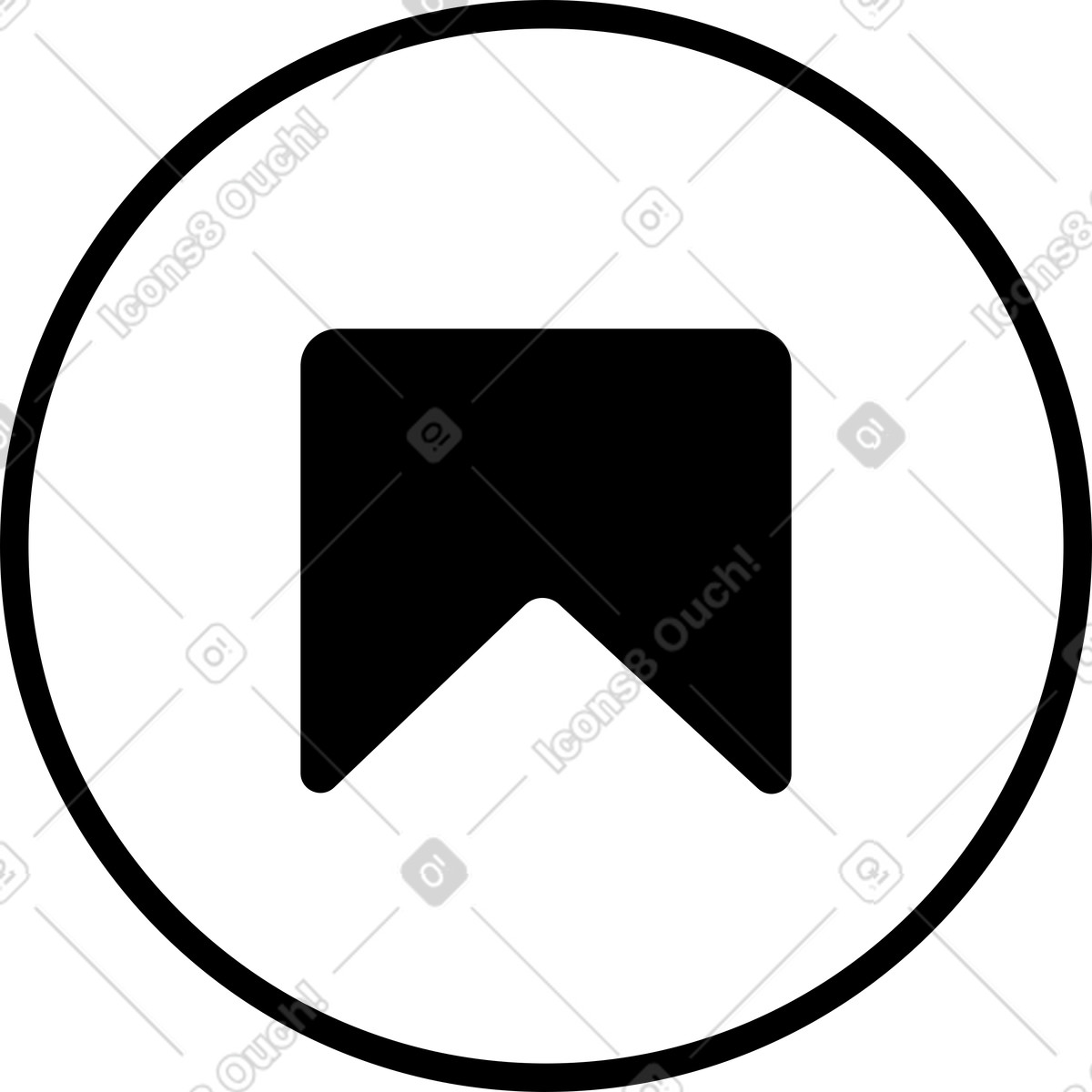 Ilustração de Bookmark icon em no estilo Azure para baixar em PNG, SVG