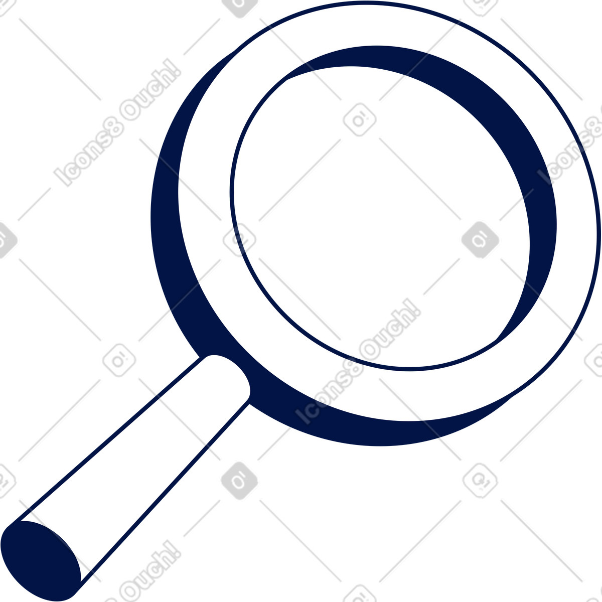 Ilustração de Lupa em no estilo Glow para baixar em PNG, SVG