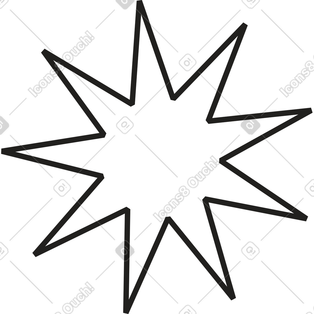 Ilustración Viejo lunares en estilo Dazzle Line a descargar en PNG y SVG