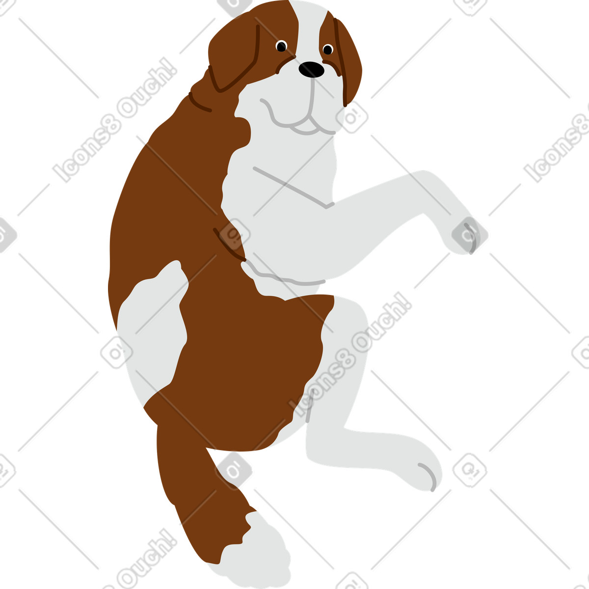 Ilustração de Cachorro grande em no estilo Active para baixar em PNG, SVG