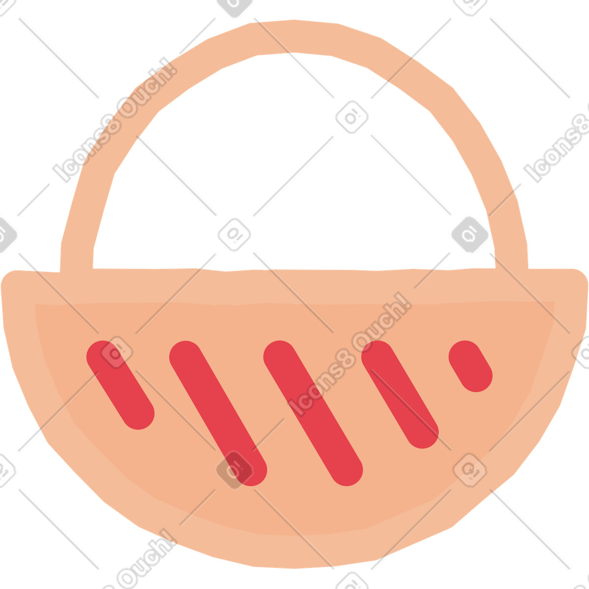 下载 Stripy 风格的 篮 插画，支持 PNG、SVG 格式