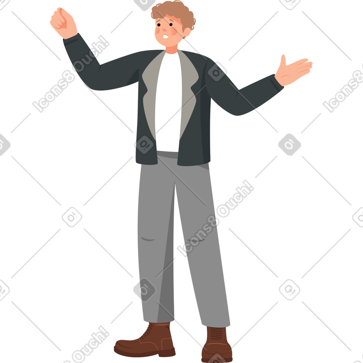 下载 Lagom 风格的 被告 插画，支持 PNG、SVG 格式