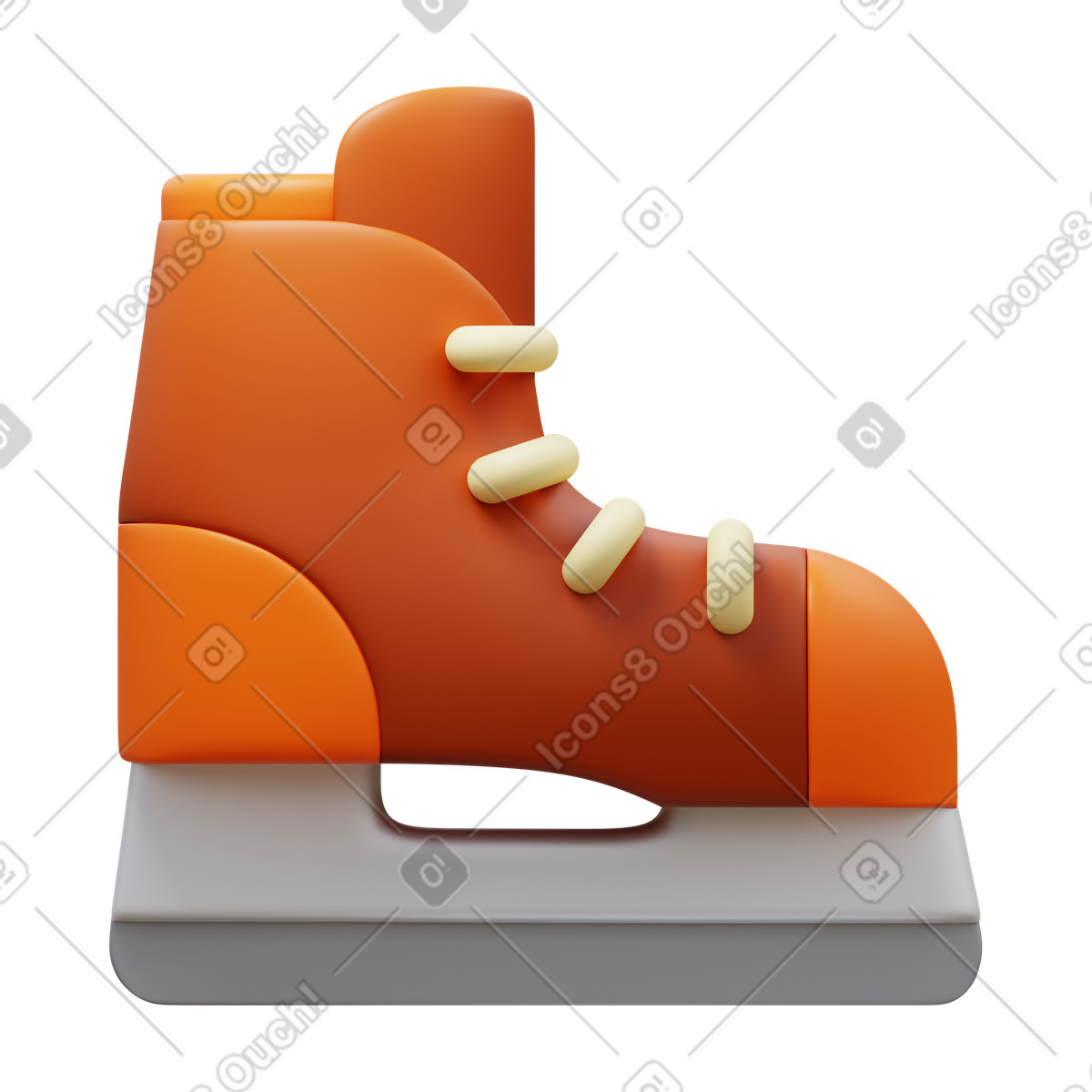 3D Fluency スタイルの Hockey skates のイラストをPNG、SVG形式でダウンロード