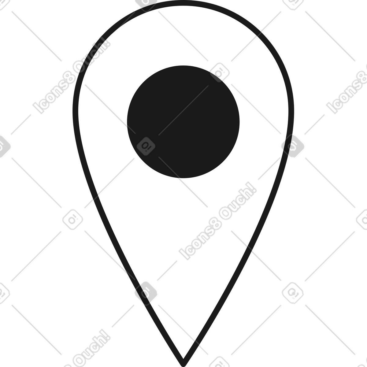 Taxi 스타일의 위치 아이콘 일러스트레이션 PNG, SVG 다운로드