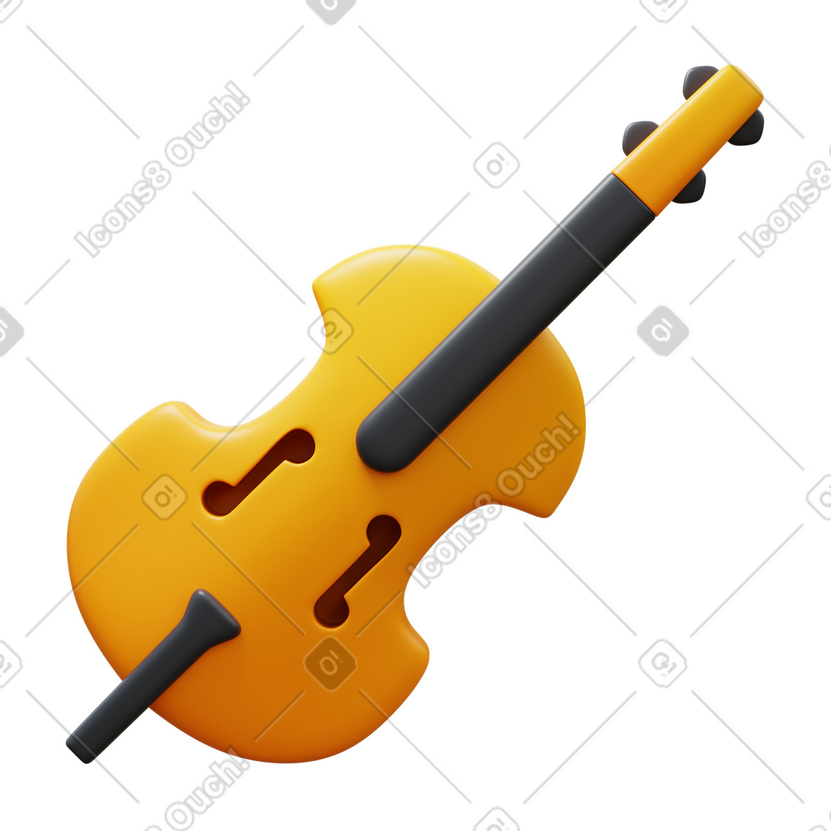 3D Fluency スタイルの Cello のイラストをPNG、SVG形式でダウンロード