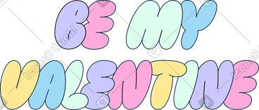 lettering essere il mio testo di san valentino