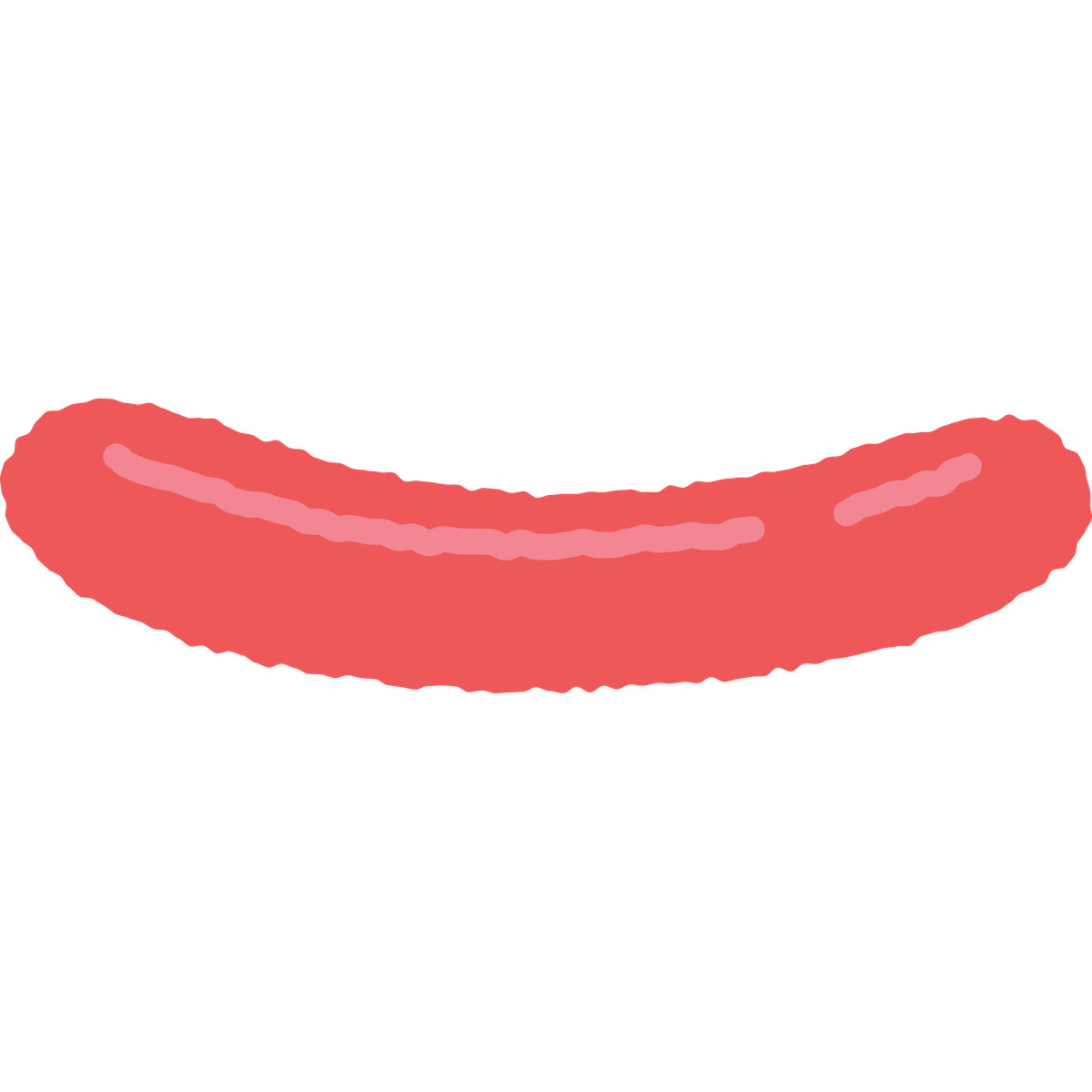 Sausage-Illustration im Cherry-Stil als Download in PNG, SVG