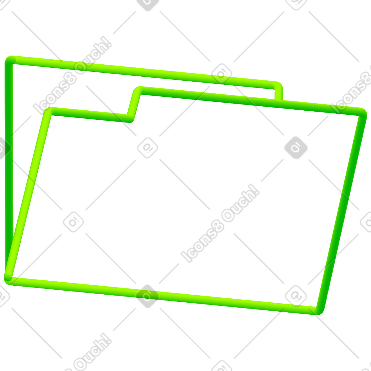 Pure スタイルの フォルダ のイラストをPNG、SVG形式でダウンロード