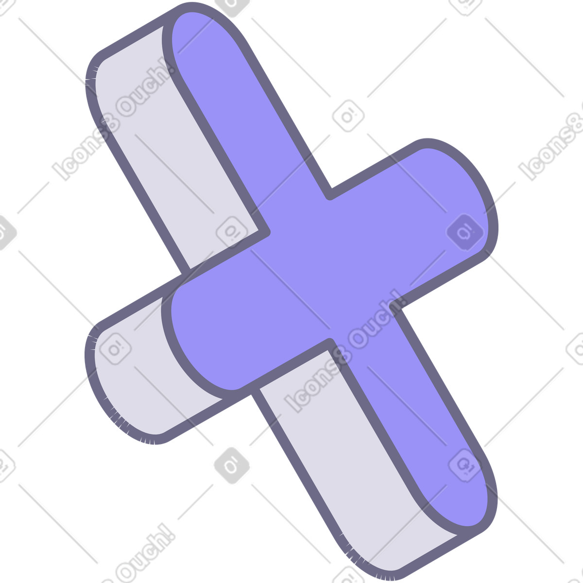 Modul スタイルの Cross のイラストをPNG、SVG形式でダウンロード