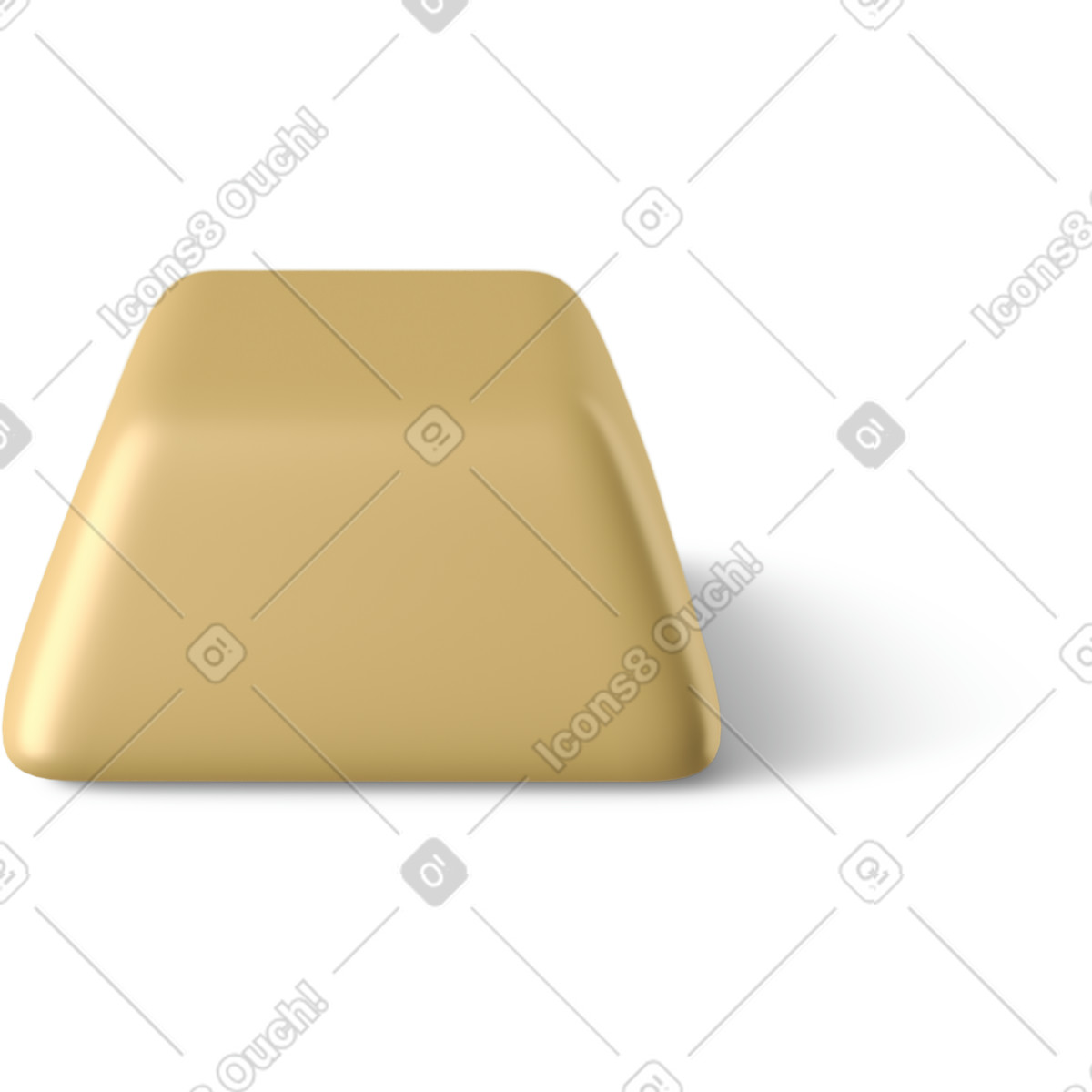 Gold bar illustration clipart image in PNG SVG GIF representing wealth