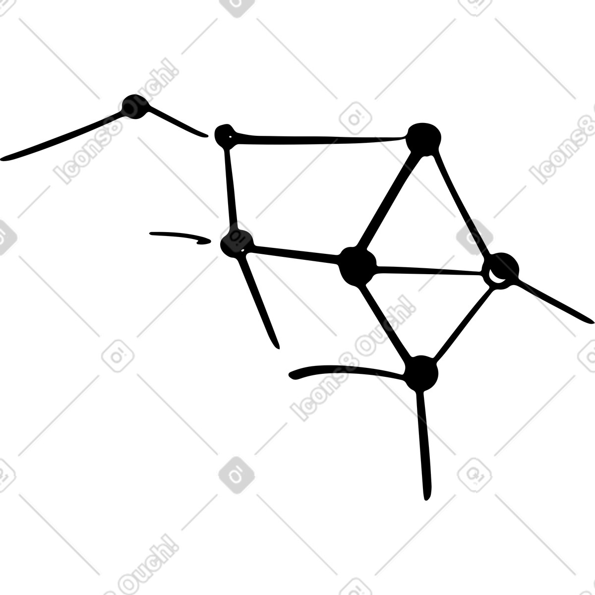 Network illustration in PNG, SVG, GIF formats