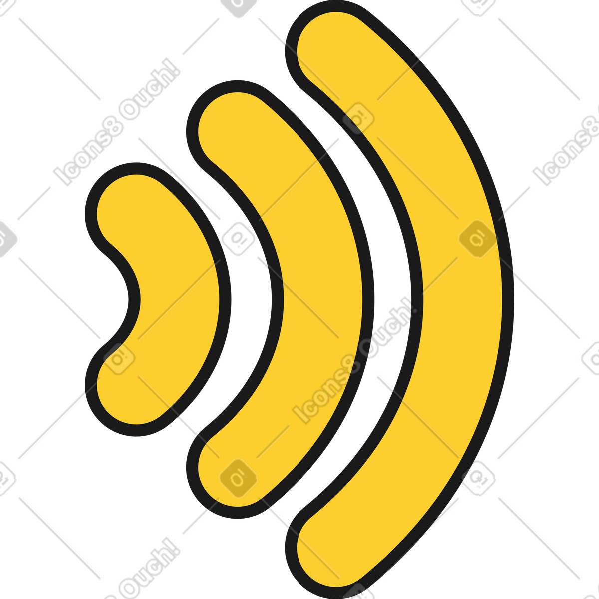 Taxi スタイルの 大きな wifi サイン のイラストをPNG、SVG形式でダウンロード
