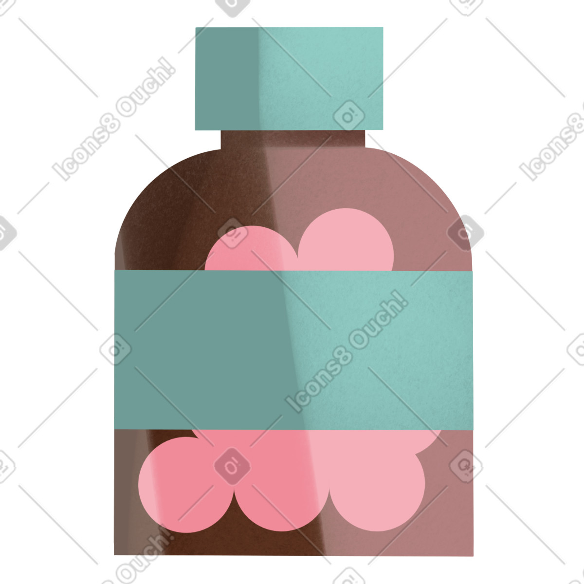 Ilustración Pills in a jar en estilo Shine descargar en PNG y SVG