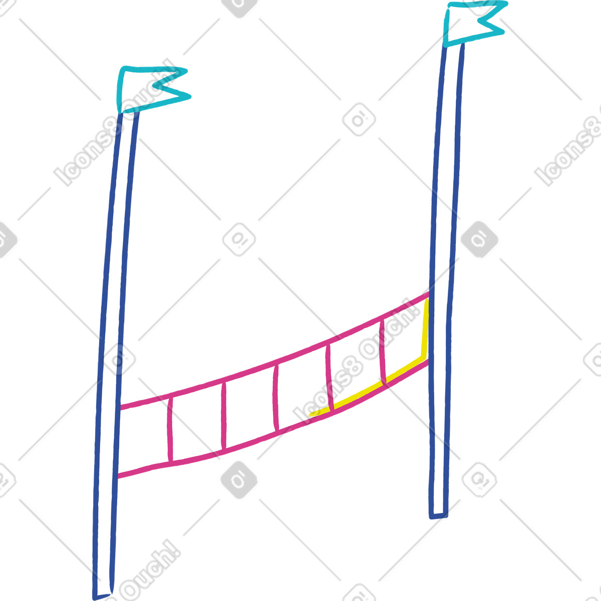 Barrier illustration in Lime style download in PNG, SVG