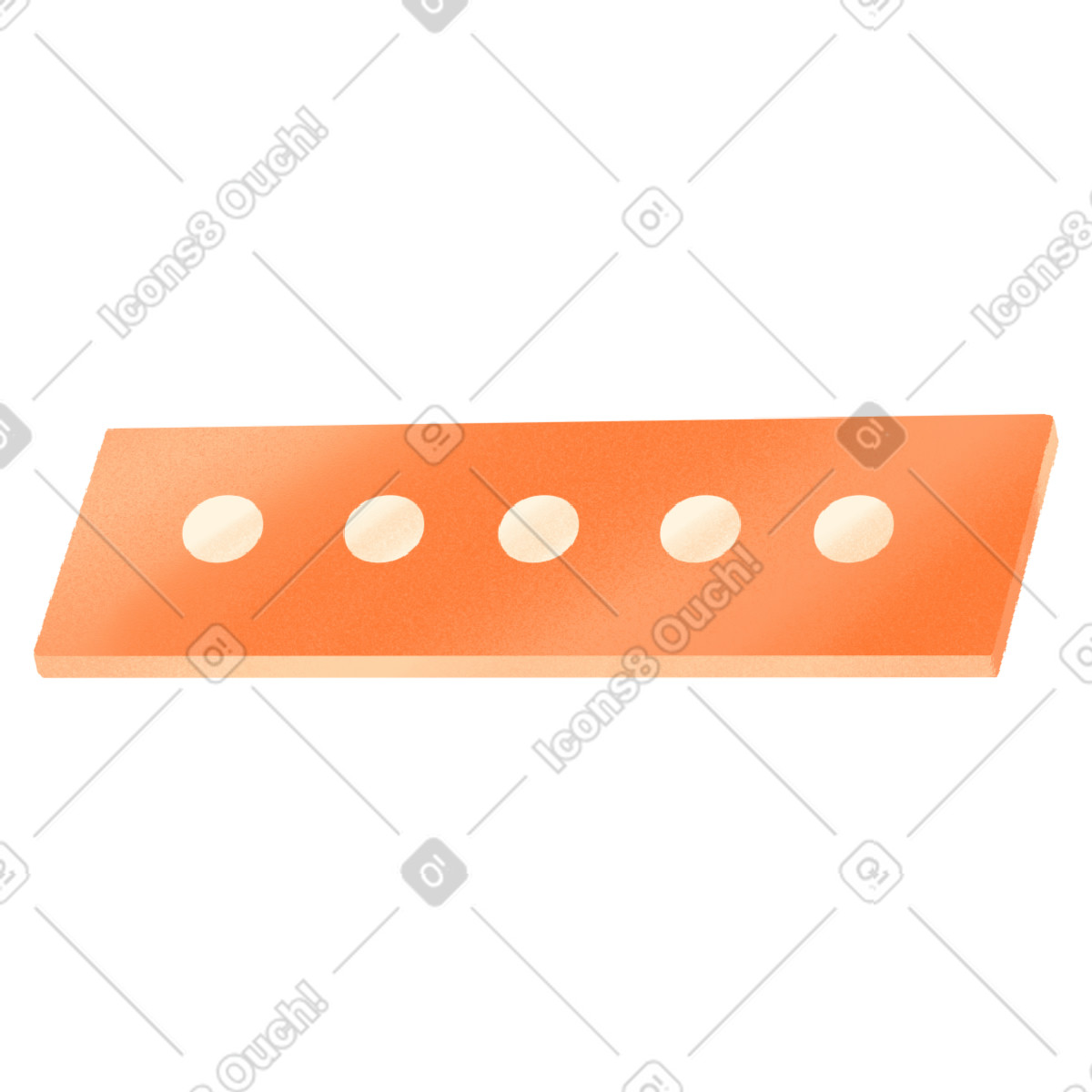 Orange rectangle with a password illustration in Smart style download in PNG, SVG