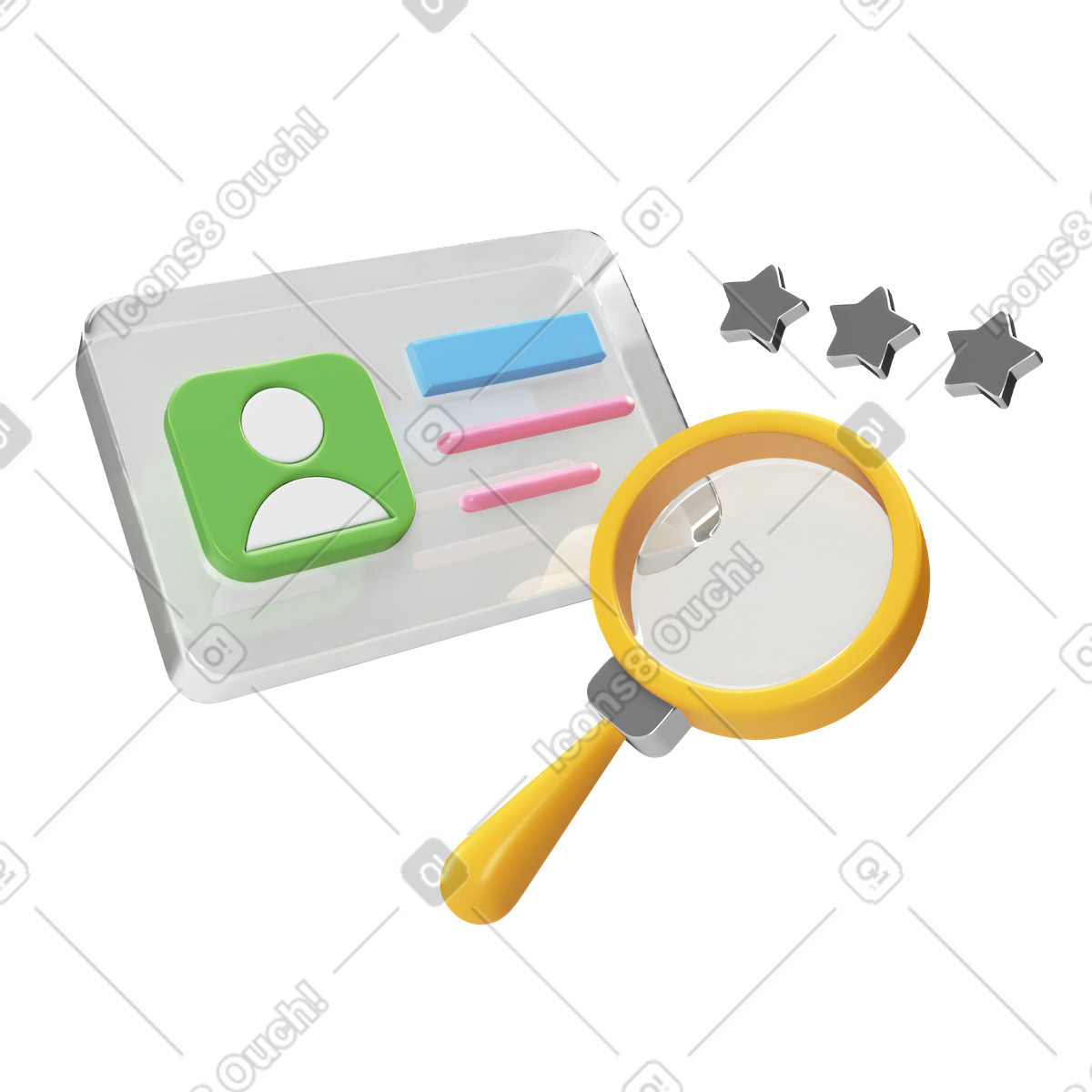 Selecting best candidate during hiring process illustration in PNG, SVG
