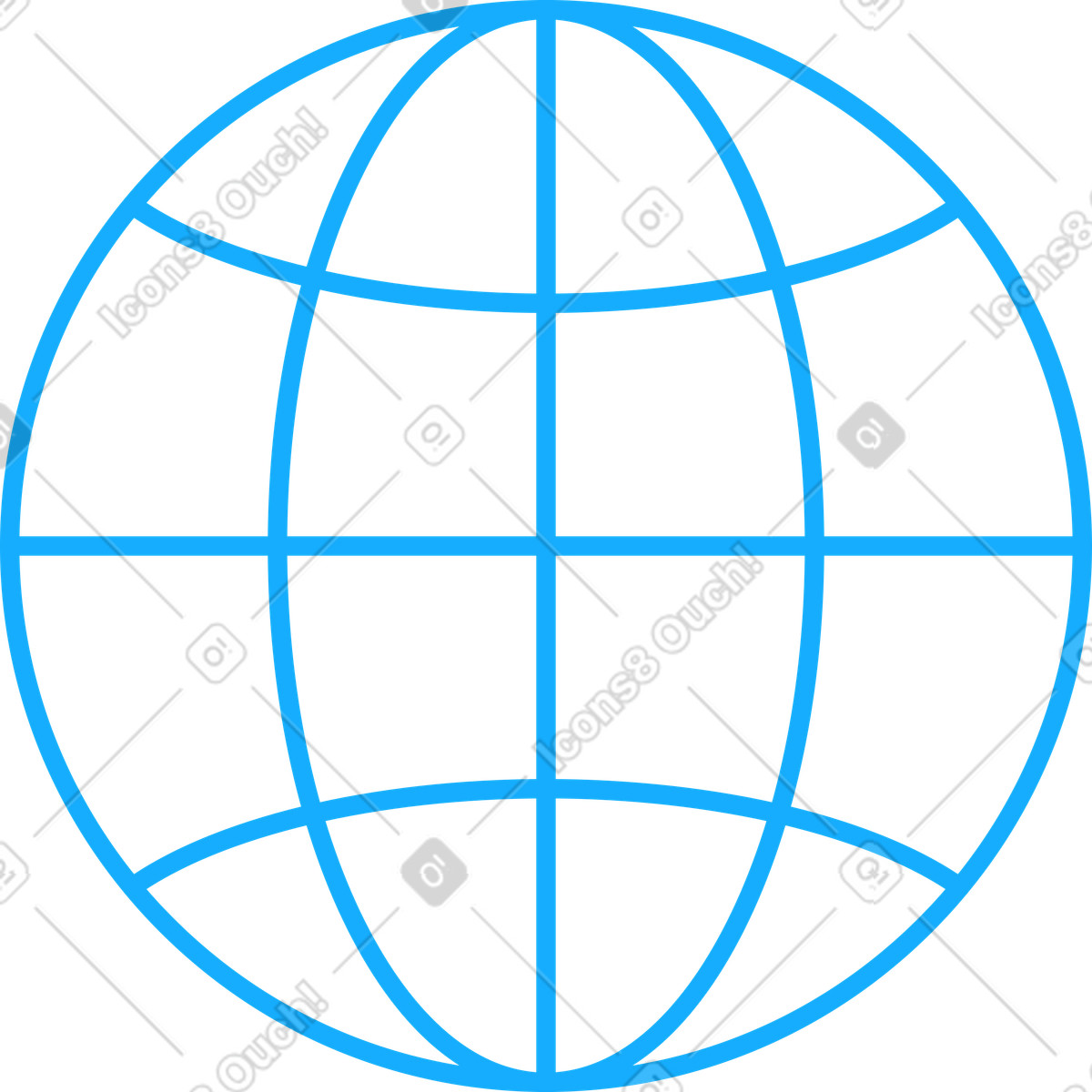 Ilustración Icono de globo en estilo Transistor a descargar en PNG y SVG