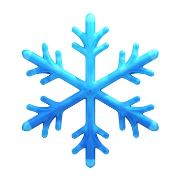 A detailed, glistening snowflake centered on a white background