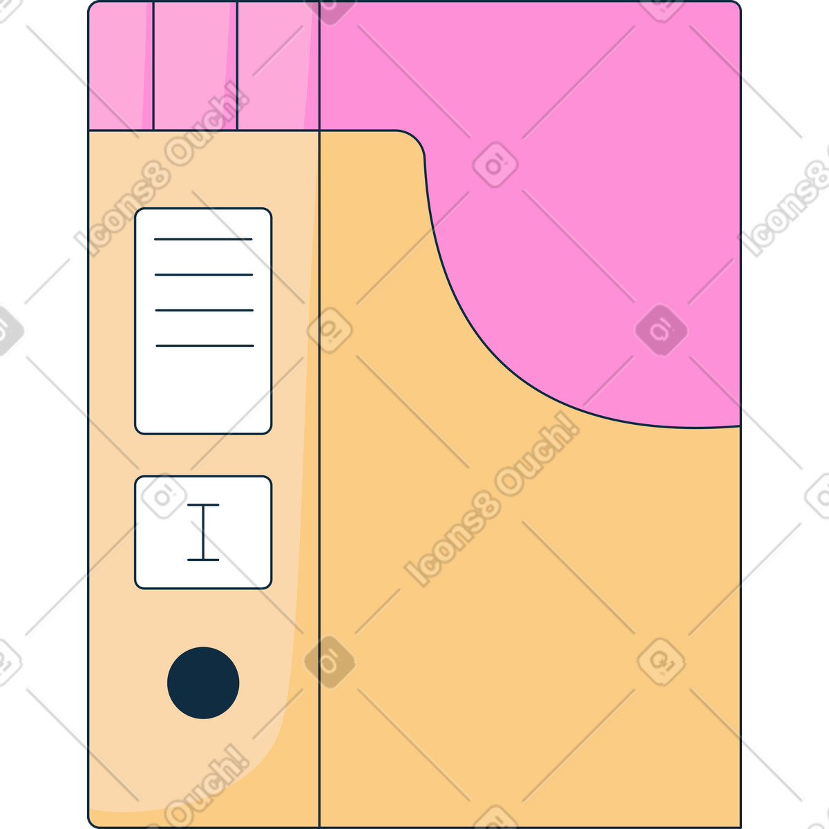 File holder illustration in PNG, SVG