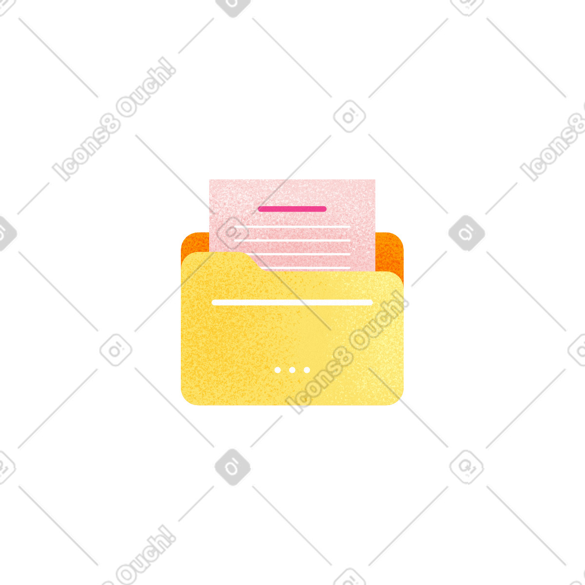 Illustration Folder dans le style Willowy à télécharger aux formats PNG, SVG