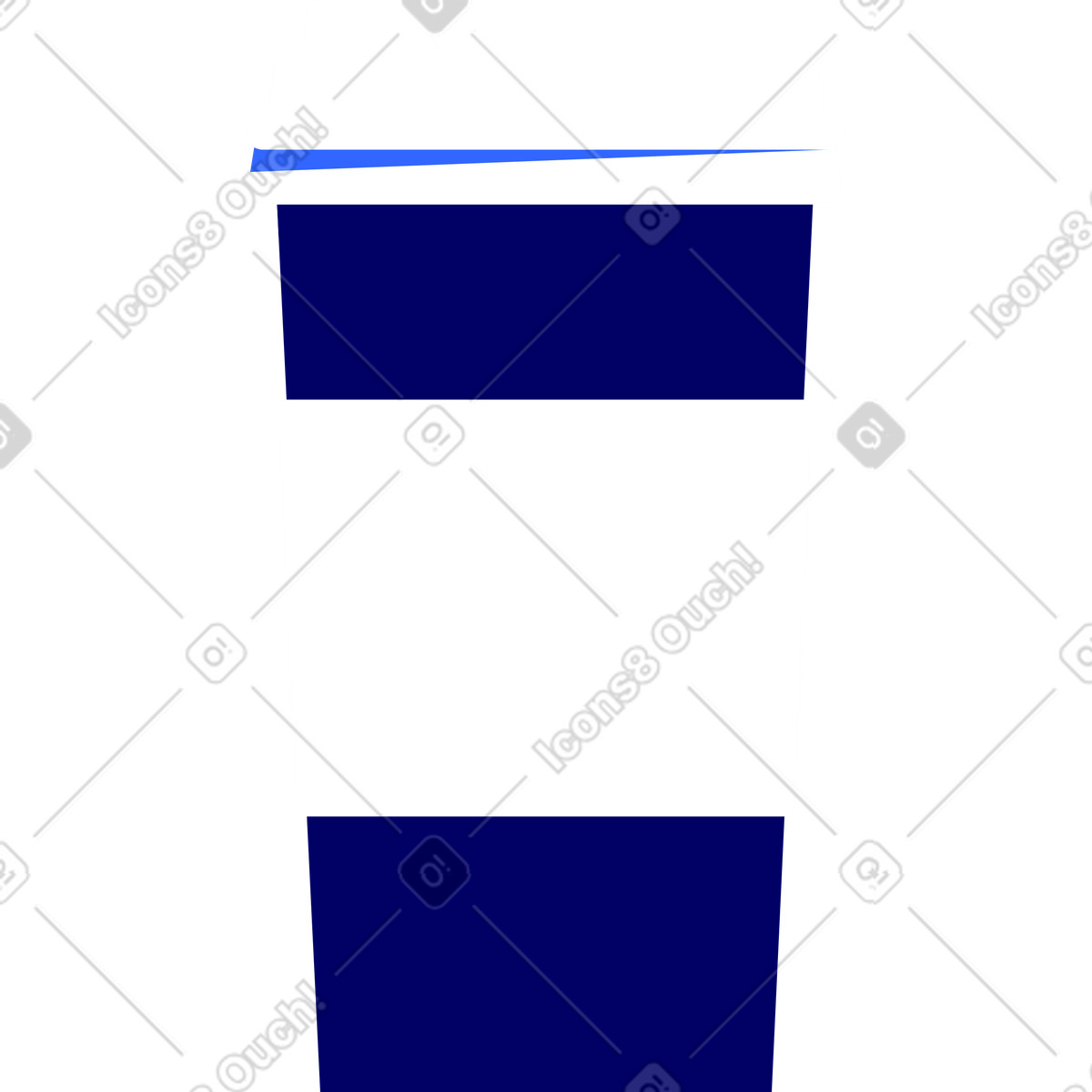 Pappbecher mit kaffee-Illustration im Lounge-Stil als Download in PNG, SVG