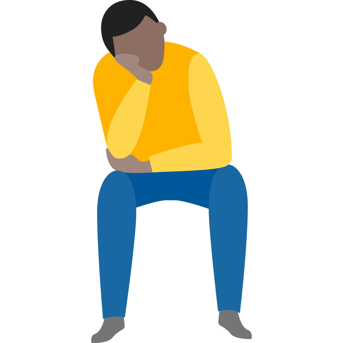 Illustration Waiting man dans le style Fogg à télécharger aux formats PNG, SVG