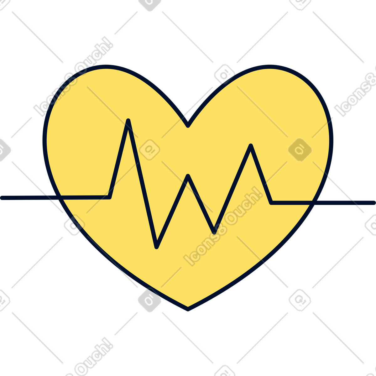 Medical monitoring interface with human health pulse clipart illustration
