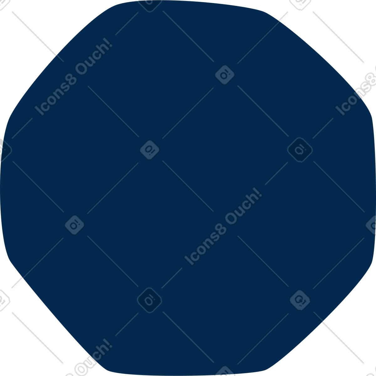 Ilustración Octágono en estilo Flame a descargar en PNG y SVG