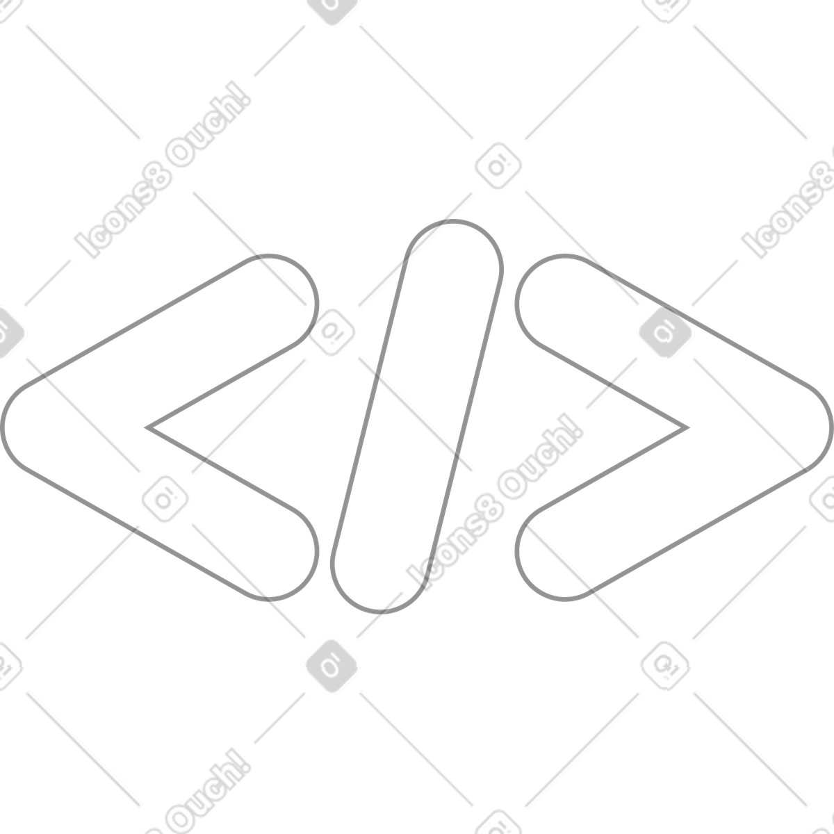 Code linear icon illustration in PNG, SVG