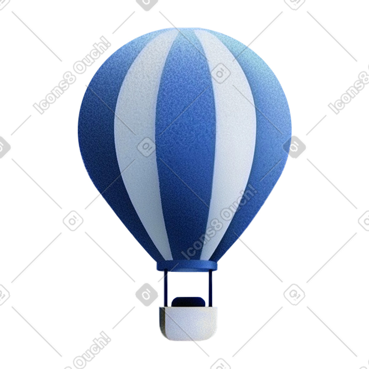 Air balloon illustration in Grainy style download in PNG, SVG