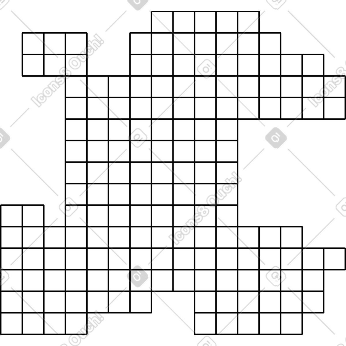 Memphis スタイルの グリッド のイラストをPNG、SVG形式でダウンロード